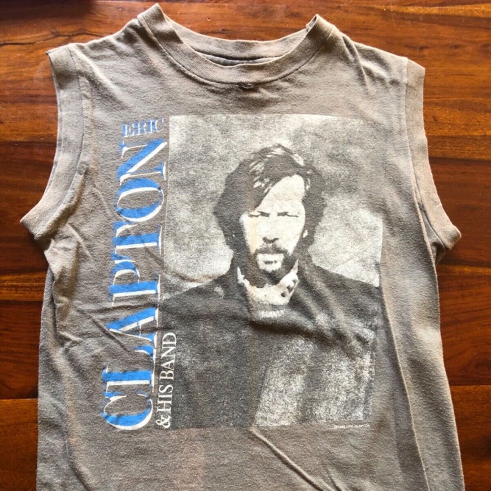 Eric Clapton 1985 Tour Shirt, Size: Women's M, Condition: Fair